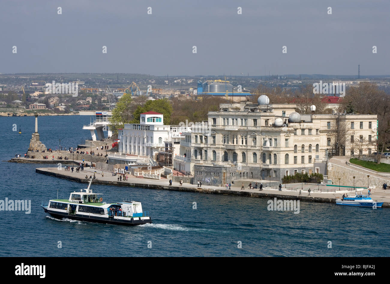 L'Ukraine, Crimée, Sébastopol,boulevard Primorski,remblai Banque D'Images