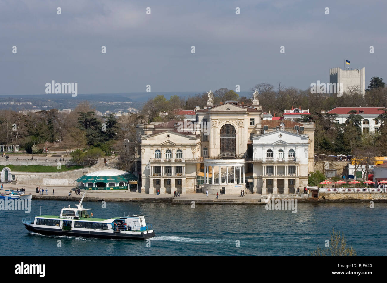 L'Ukraine, Crimée, Sébastopol,boulevard Primorski,remblai Banque D'Images