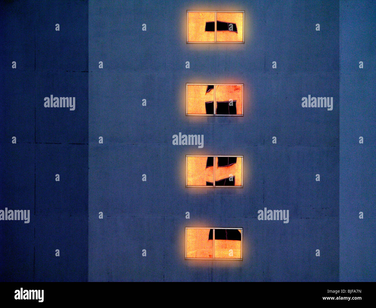 Hi-Rise windows Banque D'Images