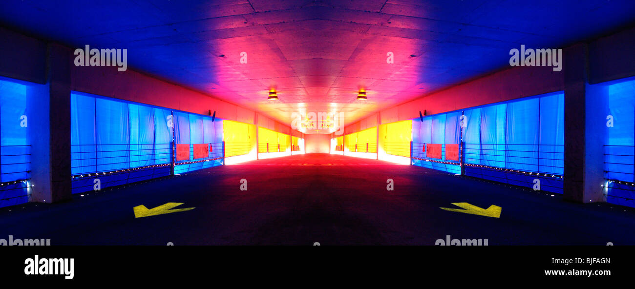 Garage Parking abstrait coloré Banque D'Images