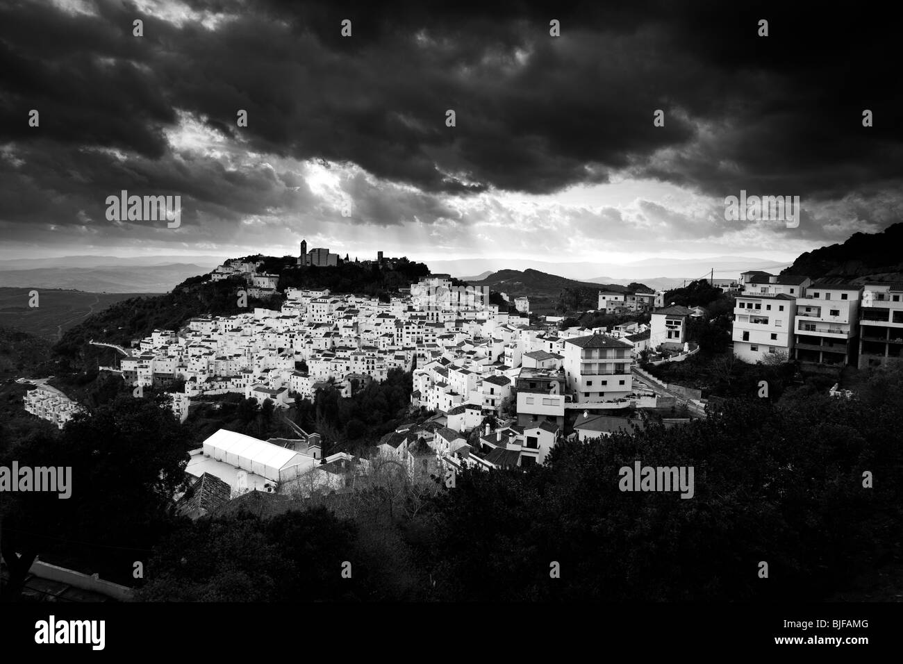 Casares, Andalousie, Costa del Sol, Malaga Espagne Banque D'Images