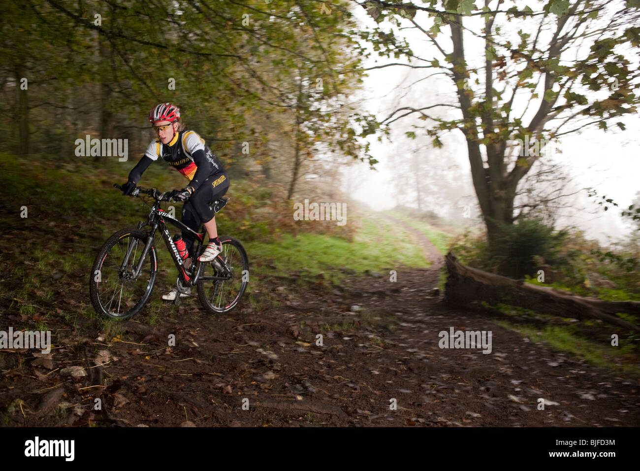 Liam Killeen. La sportif et coureur de vélo de montagne. Banque D'Images