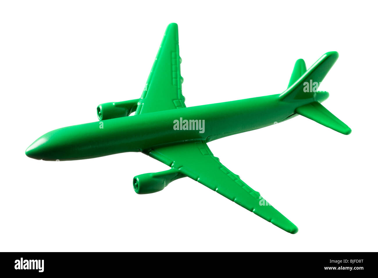 Modèle d'avion vert Banque D'Images