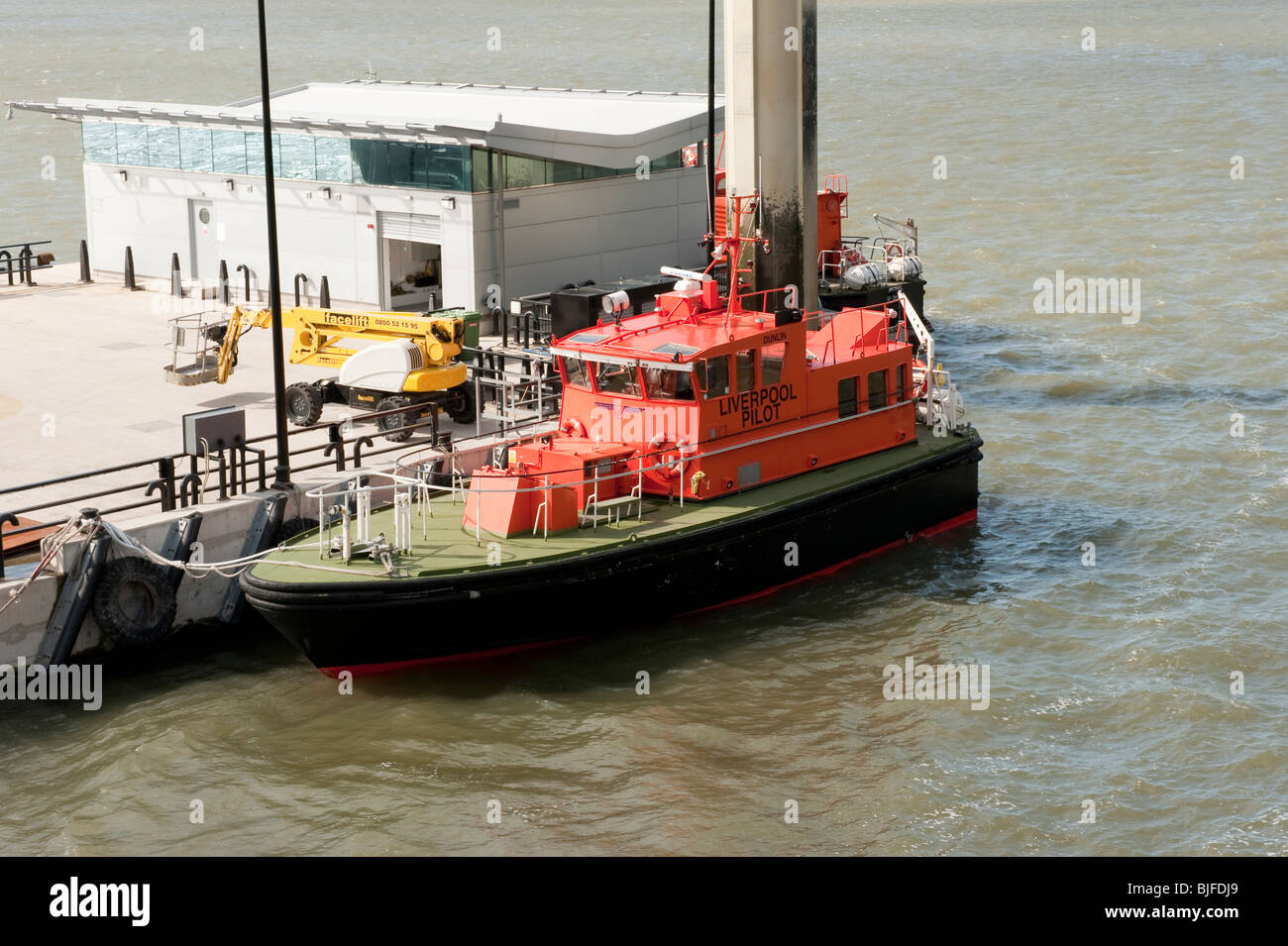 Rivière Mersey Liverpool bateau pilote Banque D'Images