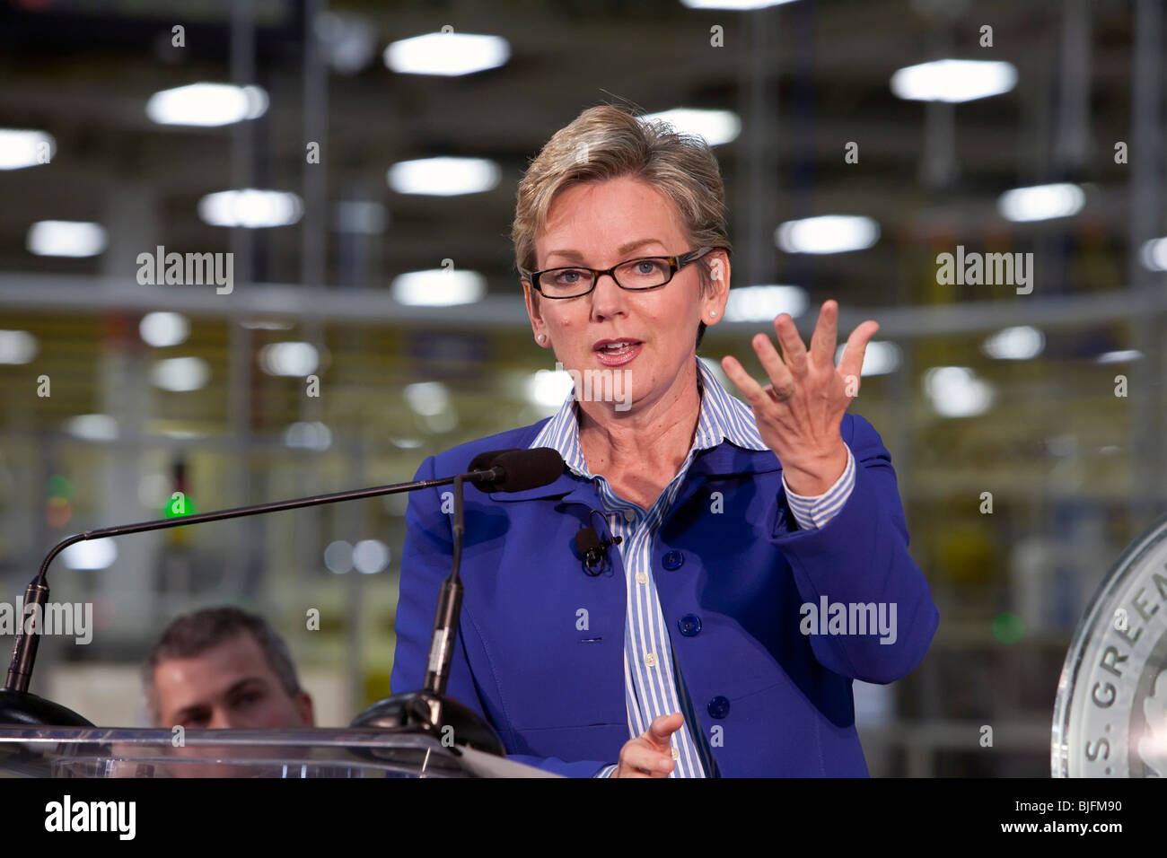 Le gouverneur du Michigan Jennifer Granholm Banque D'Images