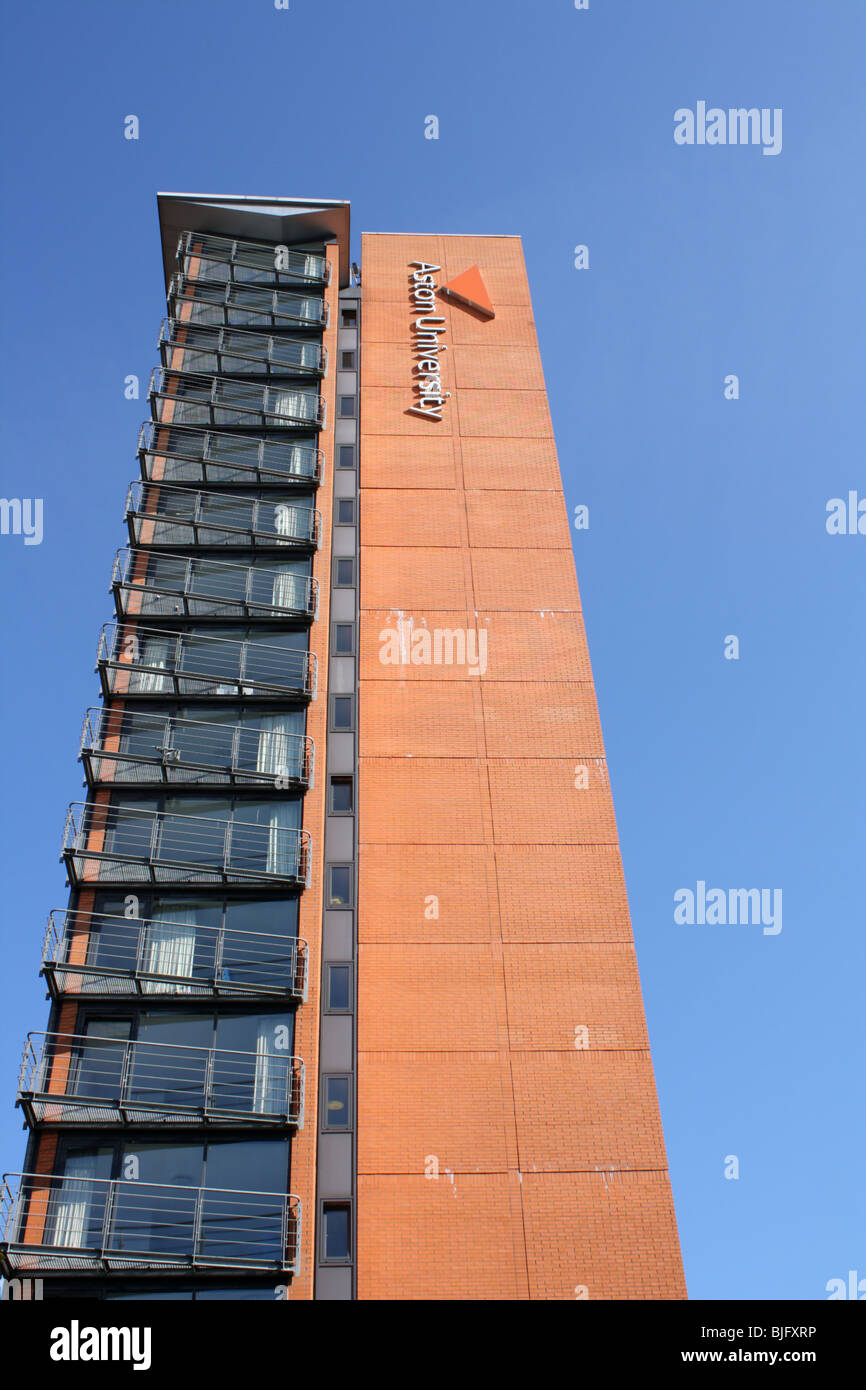 L'Université d'Aston, Birmingham bâtiment pour l'hébergement des étudiants, Grande-Bretagne, 2009 Banque D'Images