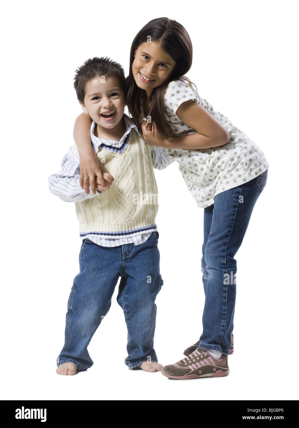 Frère et soeur Banque D'Images