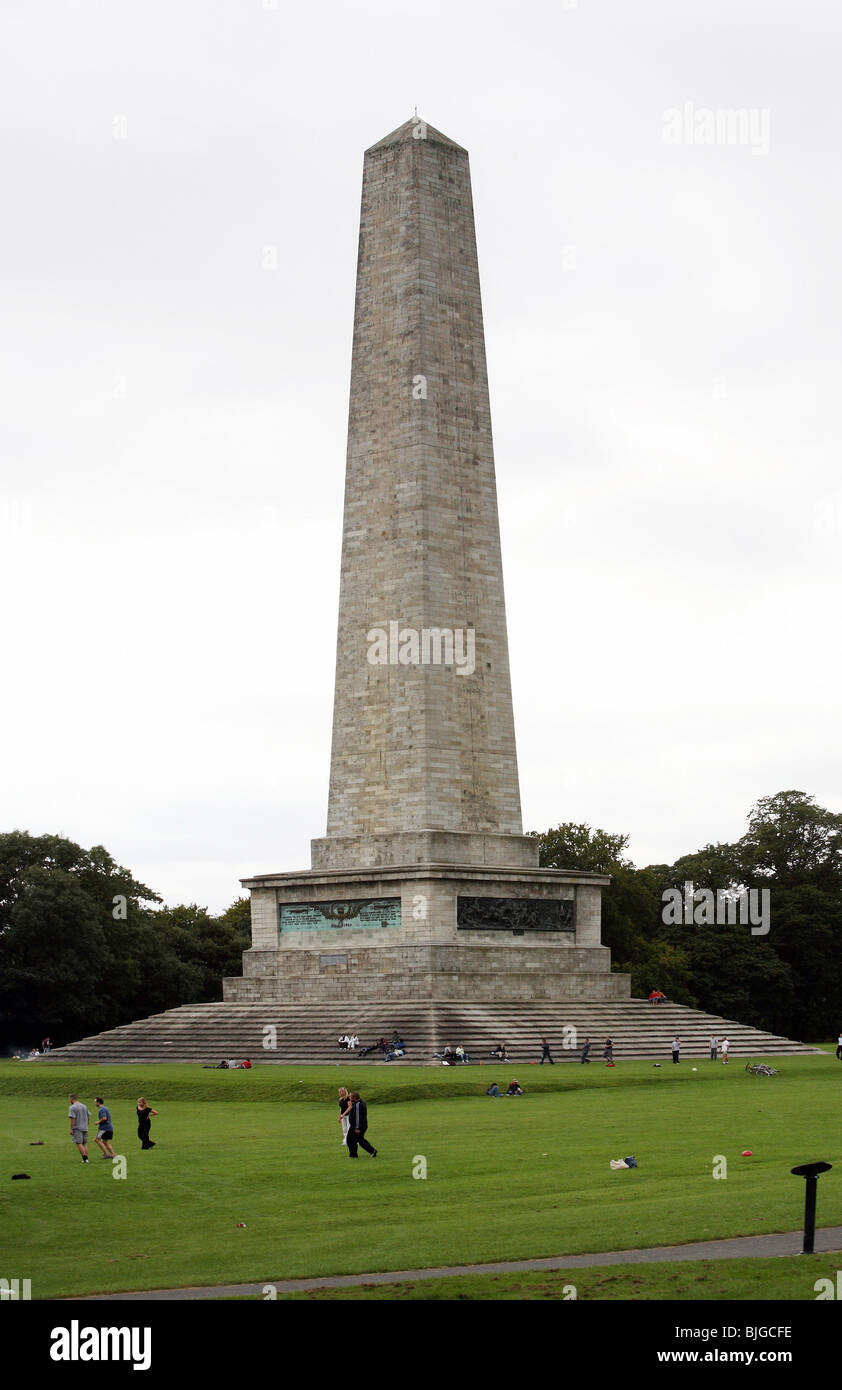 Monument à Wellington Phoenix Park, Dublin, Irlande Banque D'Images