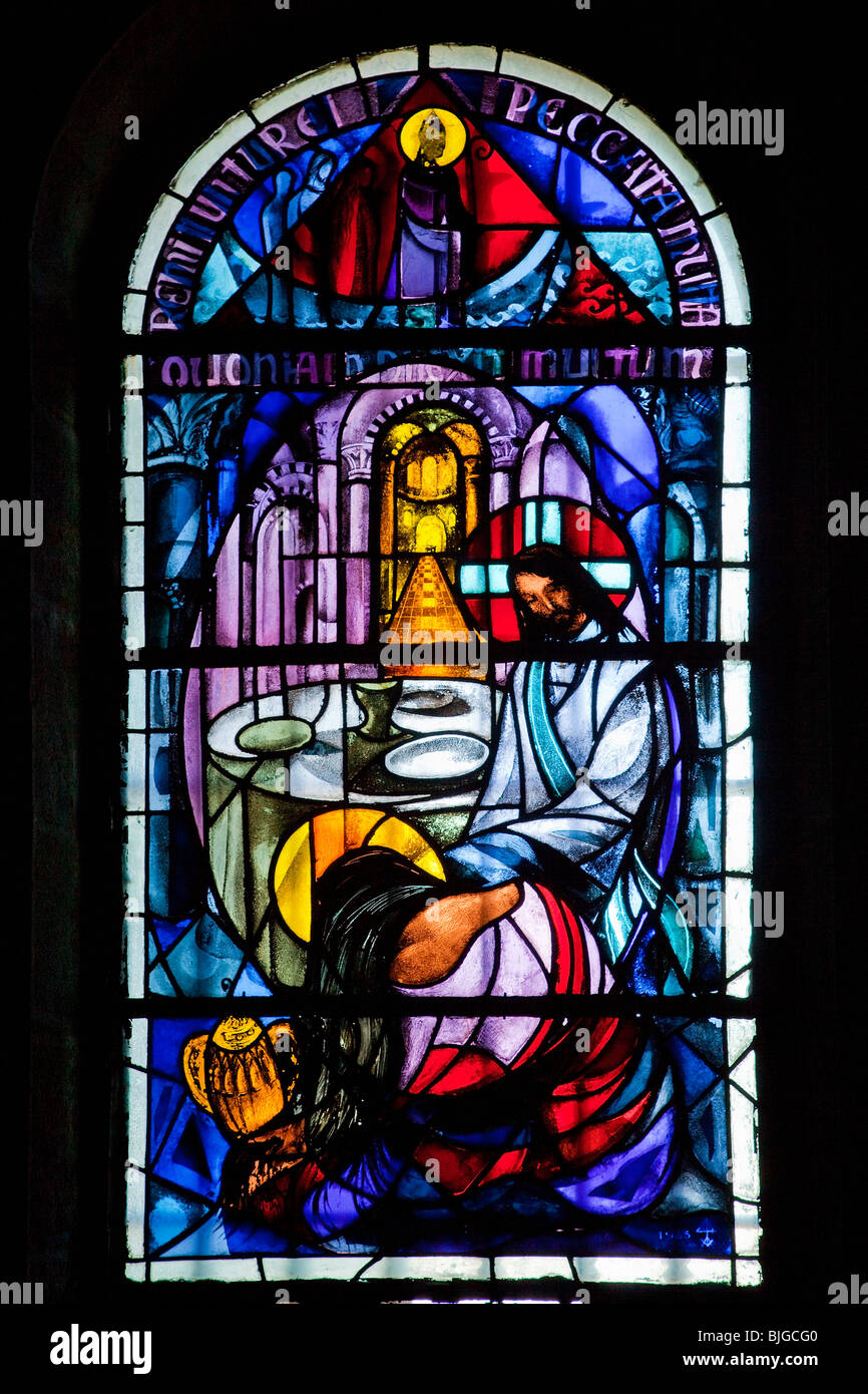 Sainte Madeleine dans la grotte de la Sainte Baume Banque D'Images