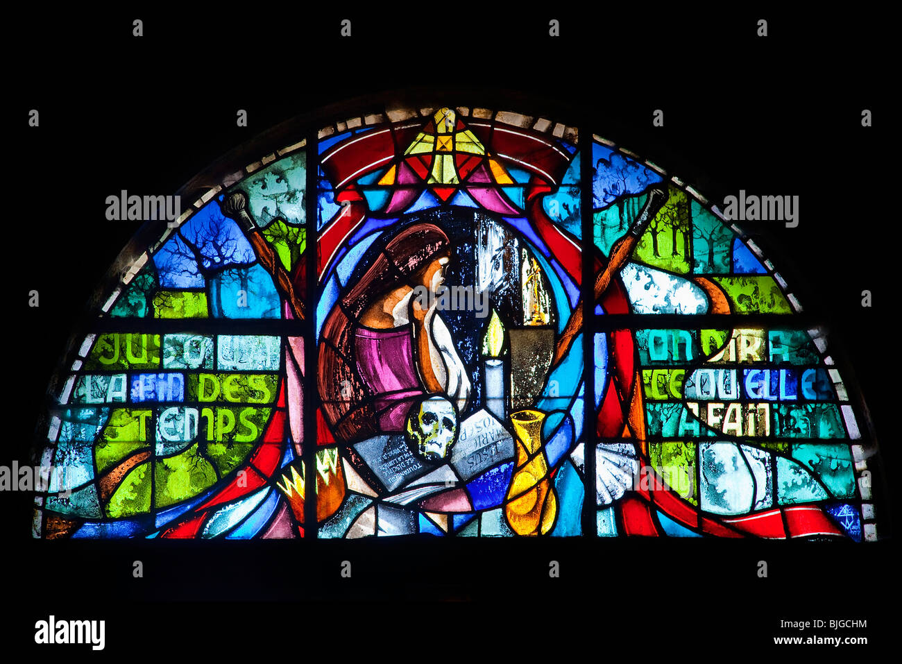 Sainte Madeleine dans la grotte de la Sainte Baume Banque D'Images