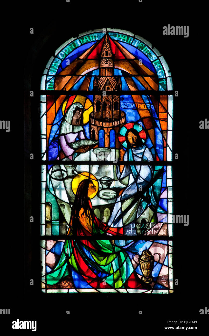 Sainte Madeleine dans la grotte de la Sainte Baume Banque D'Images