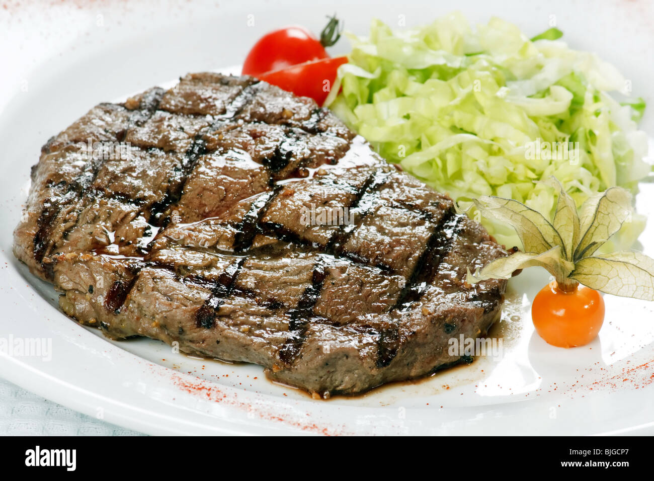 dîner de steak Banque D'Images