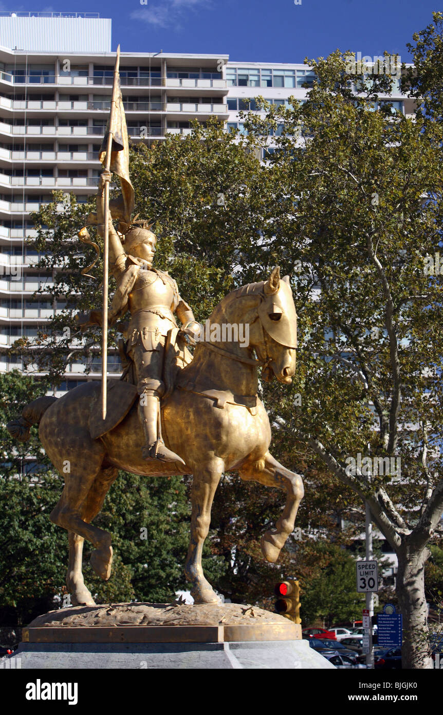 Statue de Jeanne d'Arc, Philadelphia, USA Banque D'Images