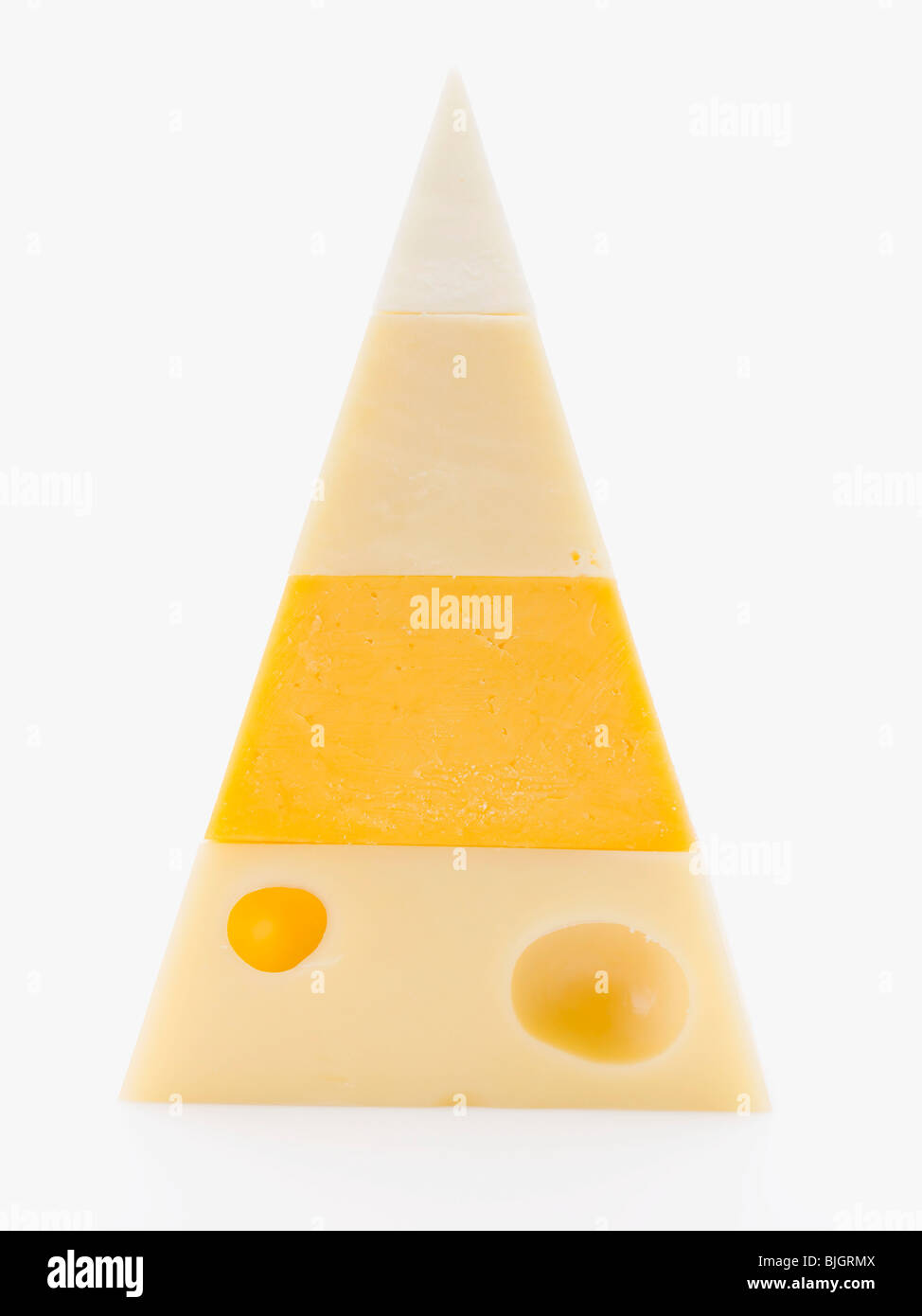 Pyramide de différents fromages Photo Stock - Alamy