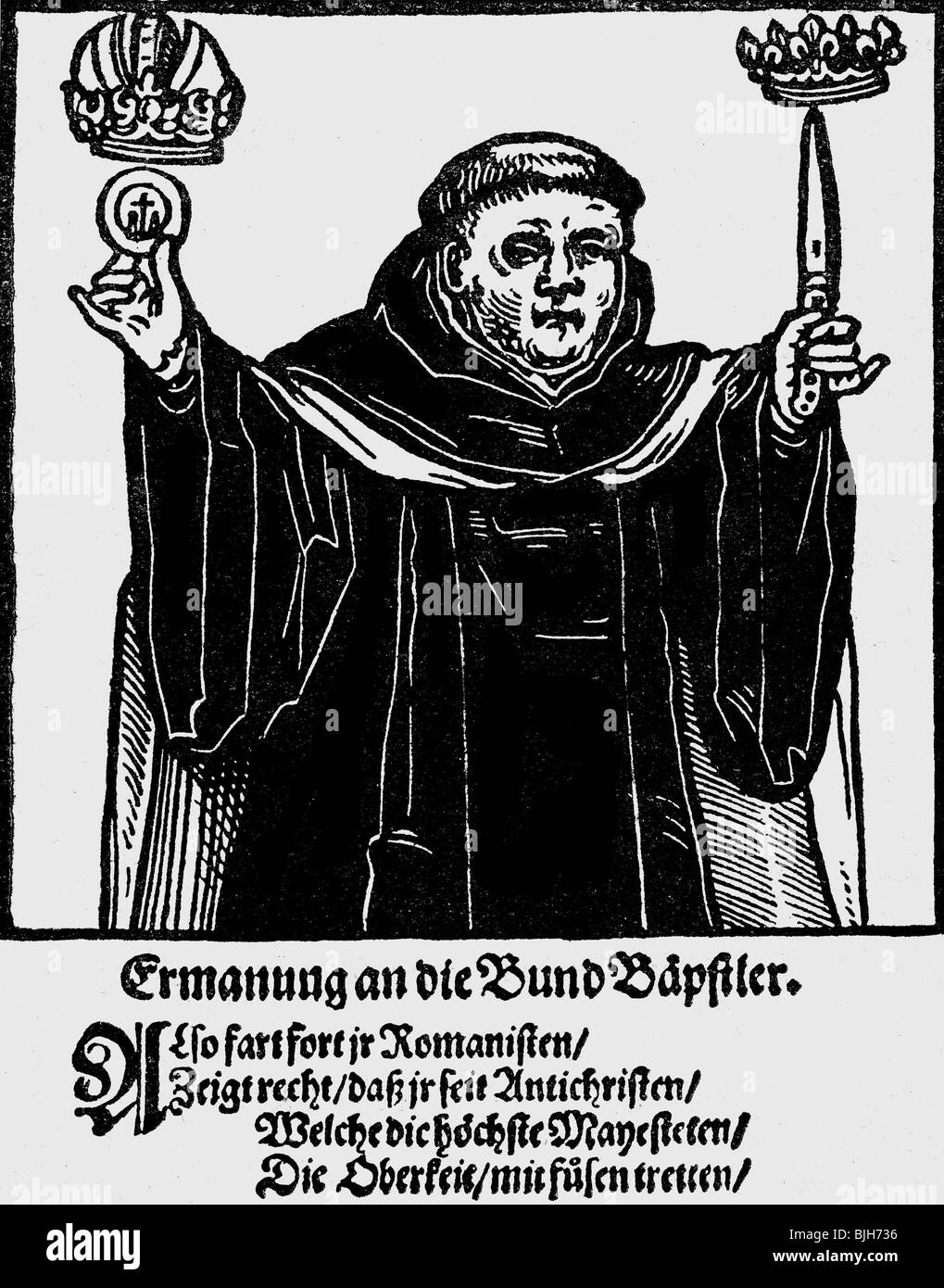 Clément, Jacques, 1567 - 1.8.1589, clergé français, meurtrier du roi Henry III de France, demi-longueur, dépliant, Allemagne, XVIe siècle, Banque D'Images