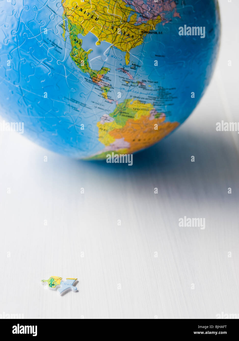 La planète terre puzzle Banque D'Images