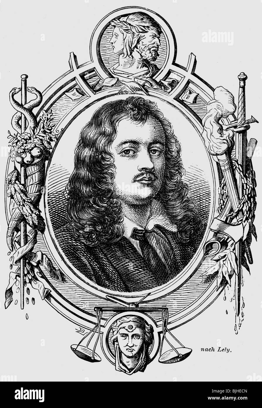 Clifford, Thomas, Premier Baron Clifford de Chudleigh, 1.8.1630 - 17.10.1673, politicien anglais, portrait, gravure sur bois, XIXe siècle, , Banque D'Images