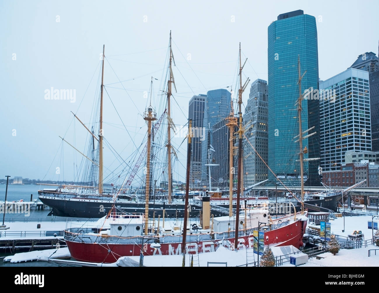 New York Seaport Banque D'Images