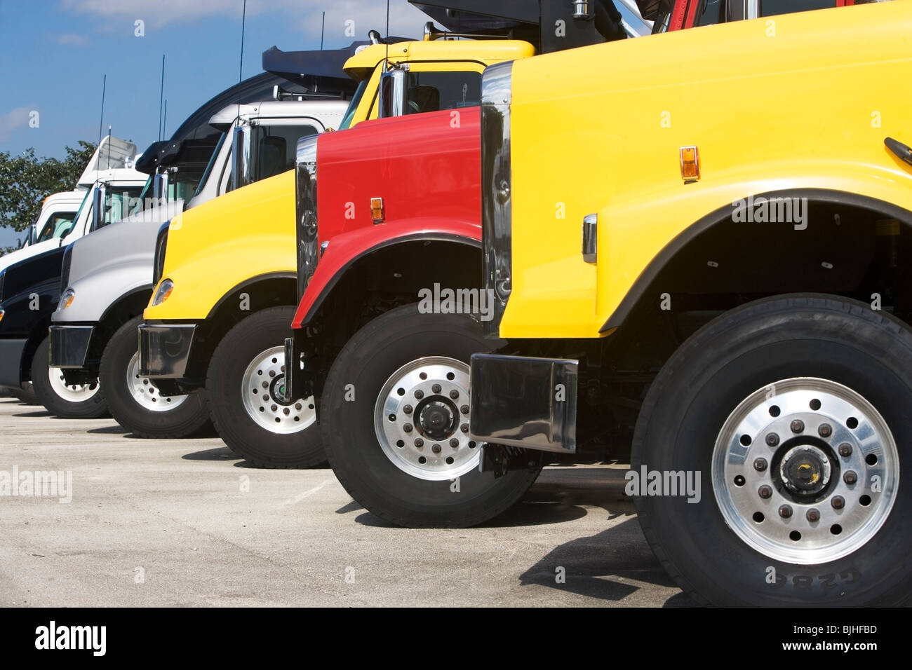 Cabines de camion Banque D'Images