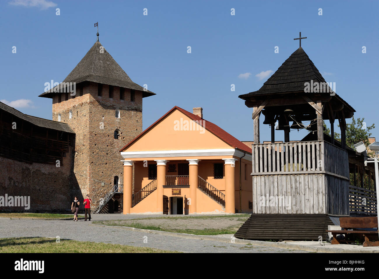 Lutsk,,,chance,Lubart (supérieur) du château, forteresse,13e-14e siècle, la maison noble,1789,Oblast de Volhynie, ouest de l'Ukraine Banque D'Images