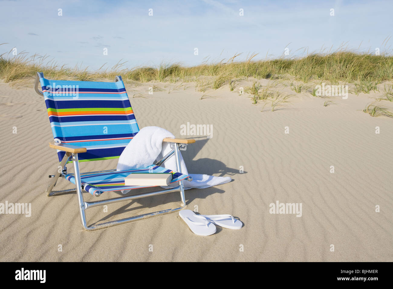 Chaise de plage Banque D'Images