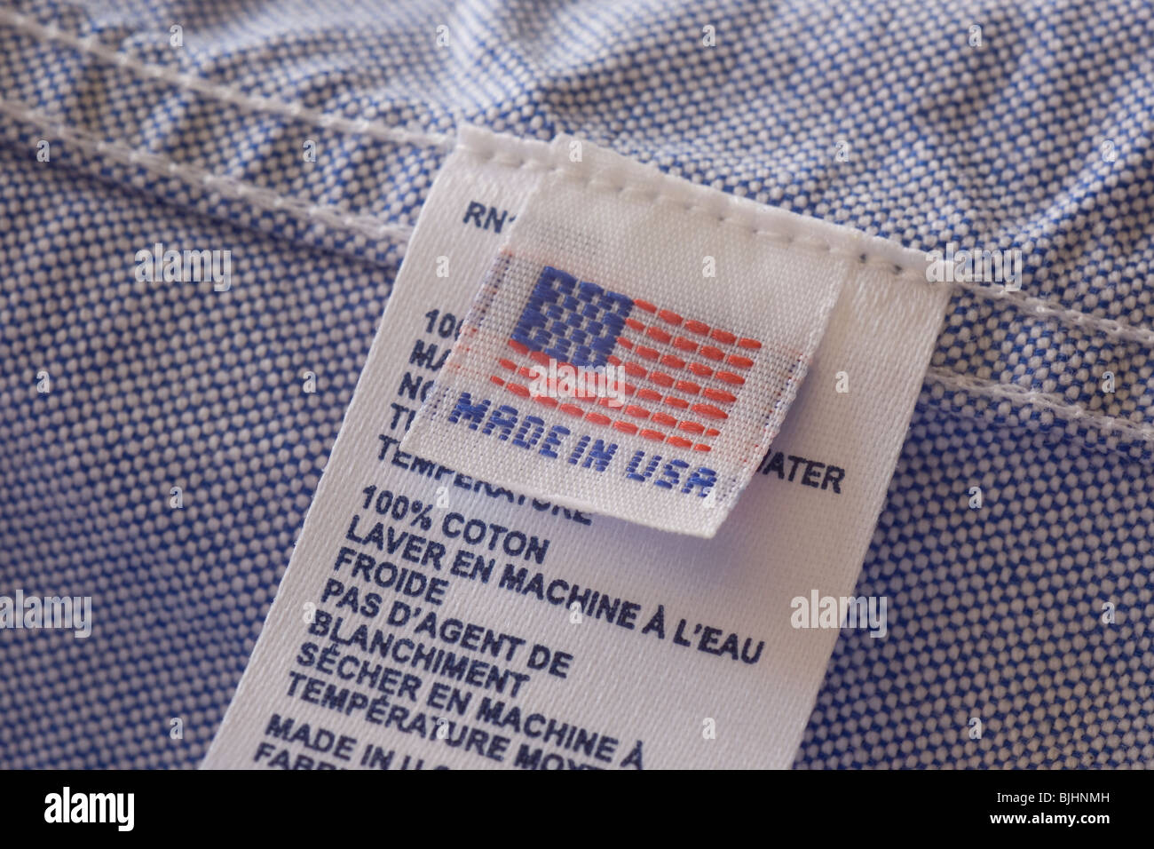 Étiquette de vêtement Banque D'Images