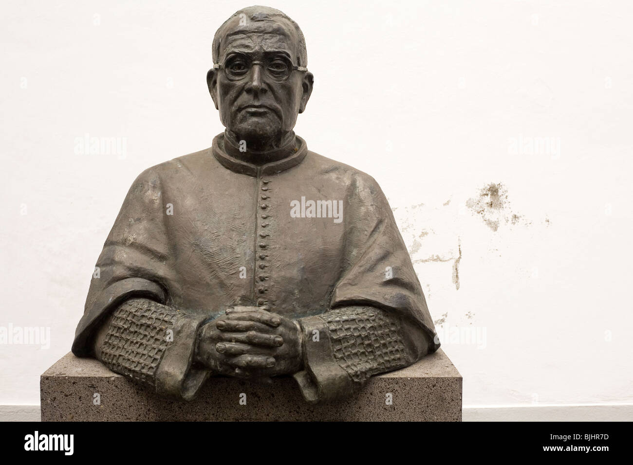 La statue de Dr Francisco Fulgencio Andrade (1889-1970) à Funchal, Madère. Banque D'Images