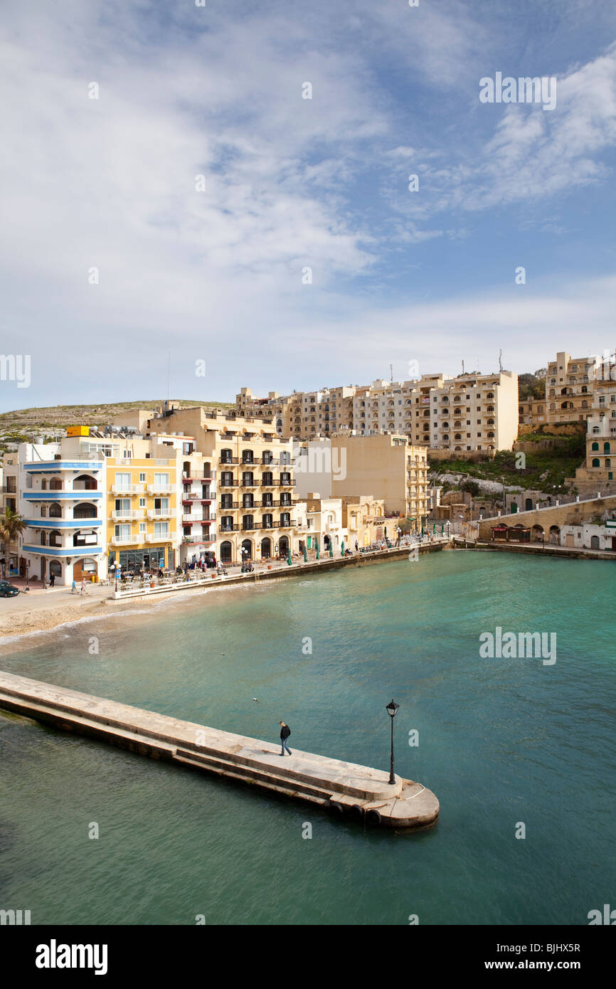 Xlendi Bay, Gozo, Malte Banque D'Images
