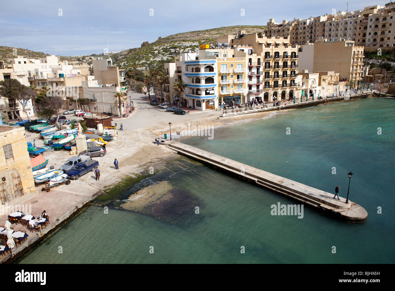 Xlendi Bay, Gozo, Malte Banque D'Images