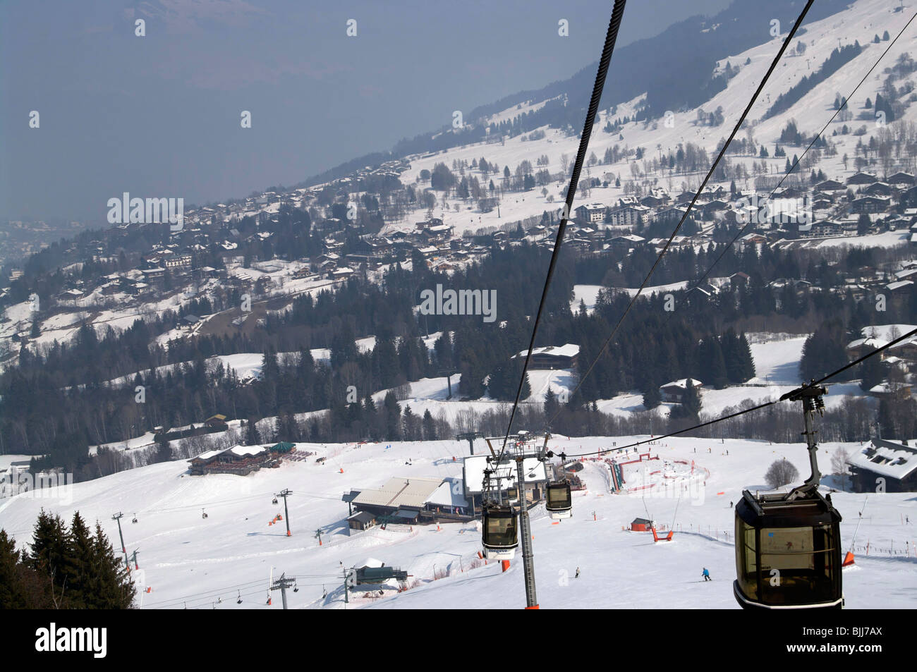 Megève : côté Rochebrune Banque D'Images
