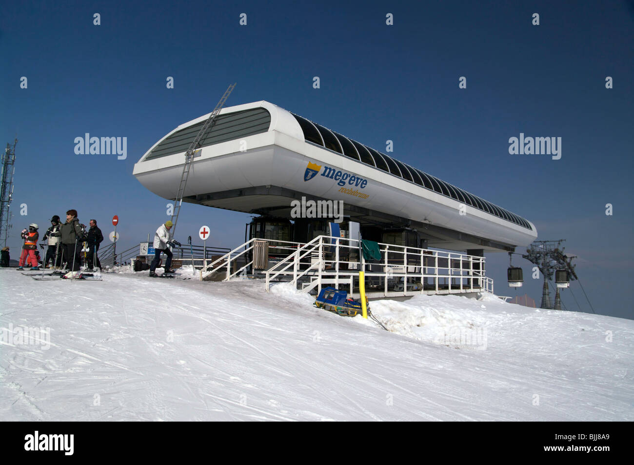 Megève : côté Rochebrune Banque D'Images