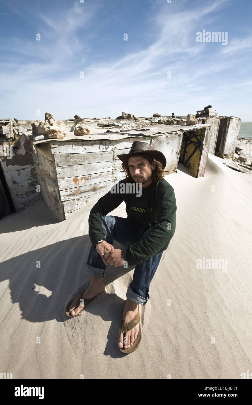 Sahara occidental, Erwan Simon (FRA). Banque D'Images