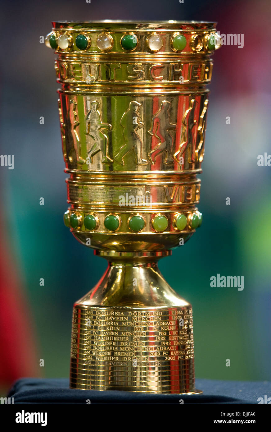DFB Pokal, trophée de la coupe de football allemand. Banque D'Images