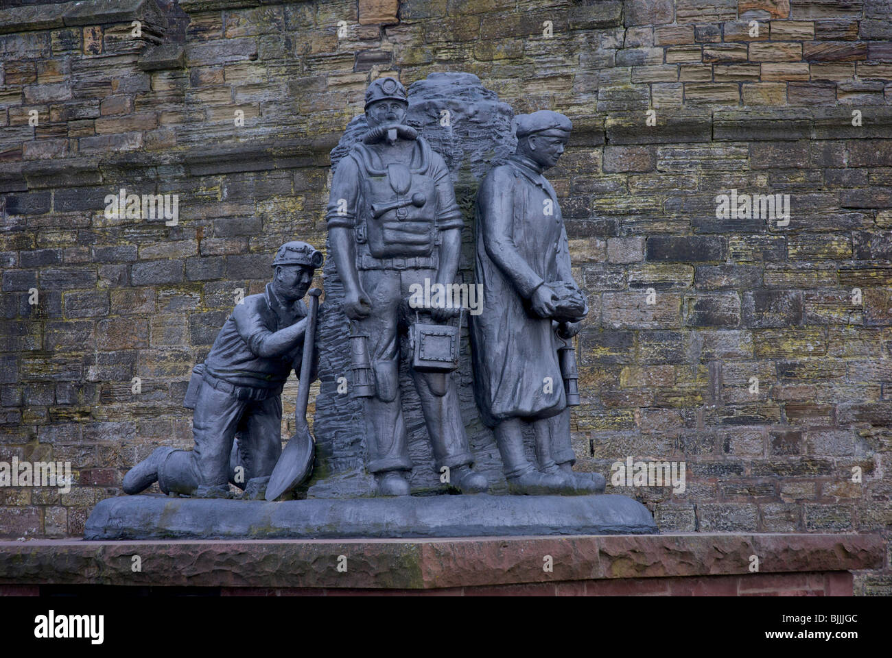 Sculpture sur le quai, Whitehaven, West Cumbria, Angleterre Royaume-uni, par l'artiste local Telfer Colin. Banque D'Images