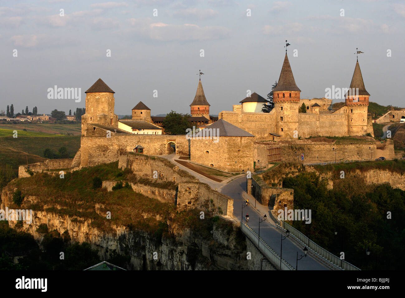 Kamyanets Podilsky Kamieniec Podolski vieux château haut château forteresse 12ème-18ème siècle Kiev oblast Podillia Podillya Banque D'Images