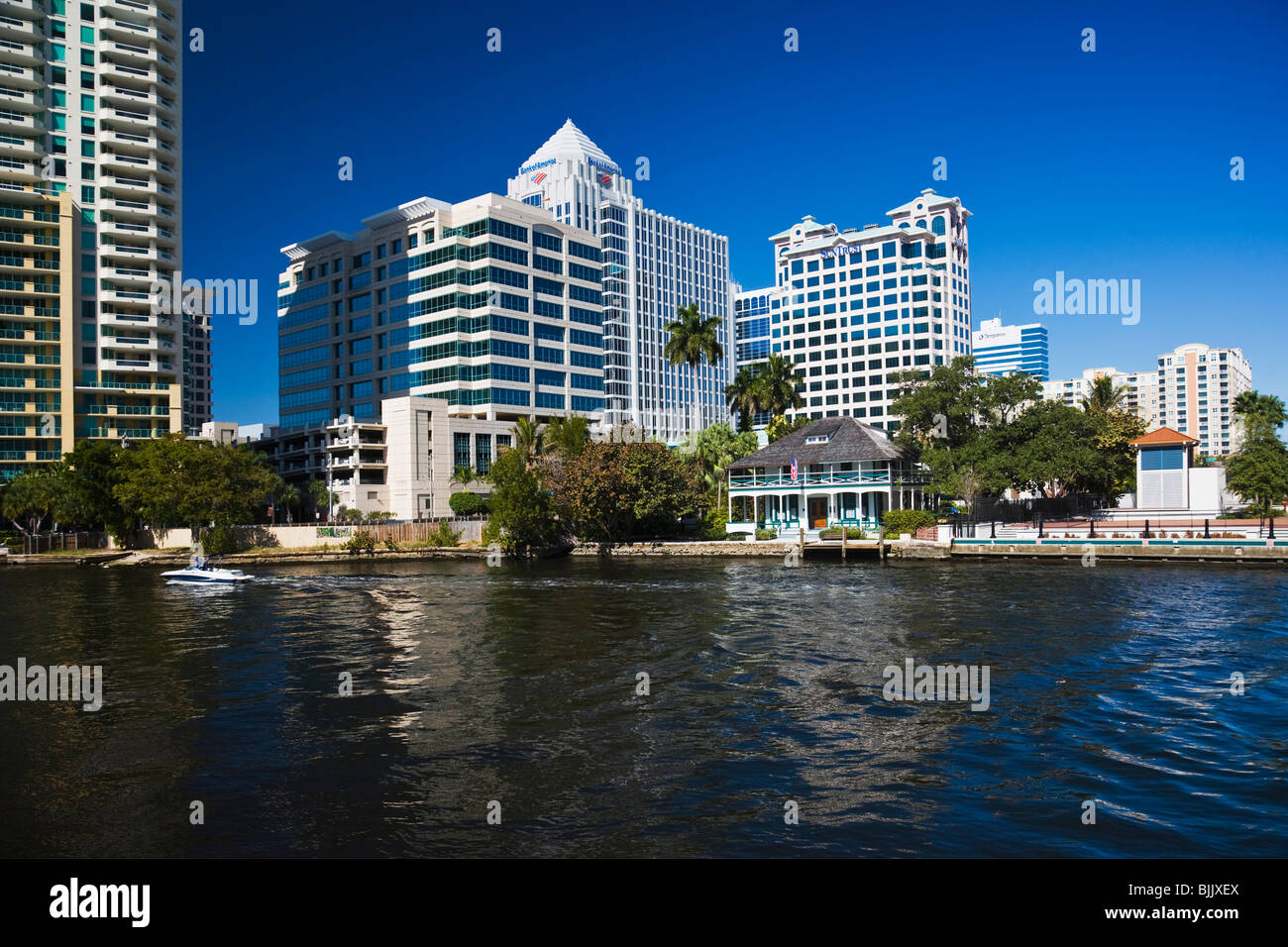 Ft. Lauderdale River Front, Florida, USA Banque D'Images