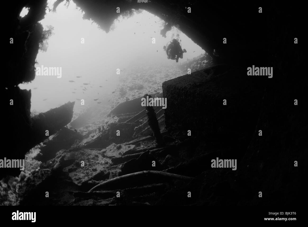 Épave de Dunraven dans la mer Rouge, au large des côtes de l'Egypte Banque D'Images