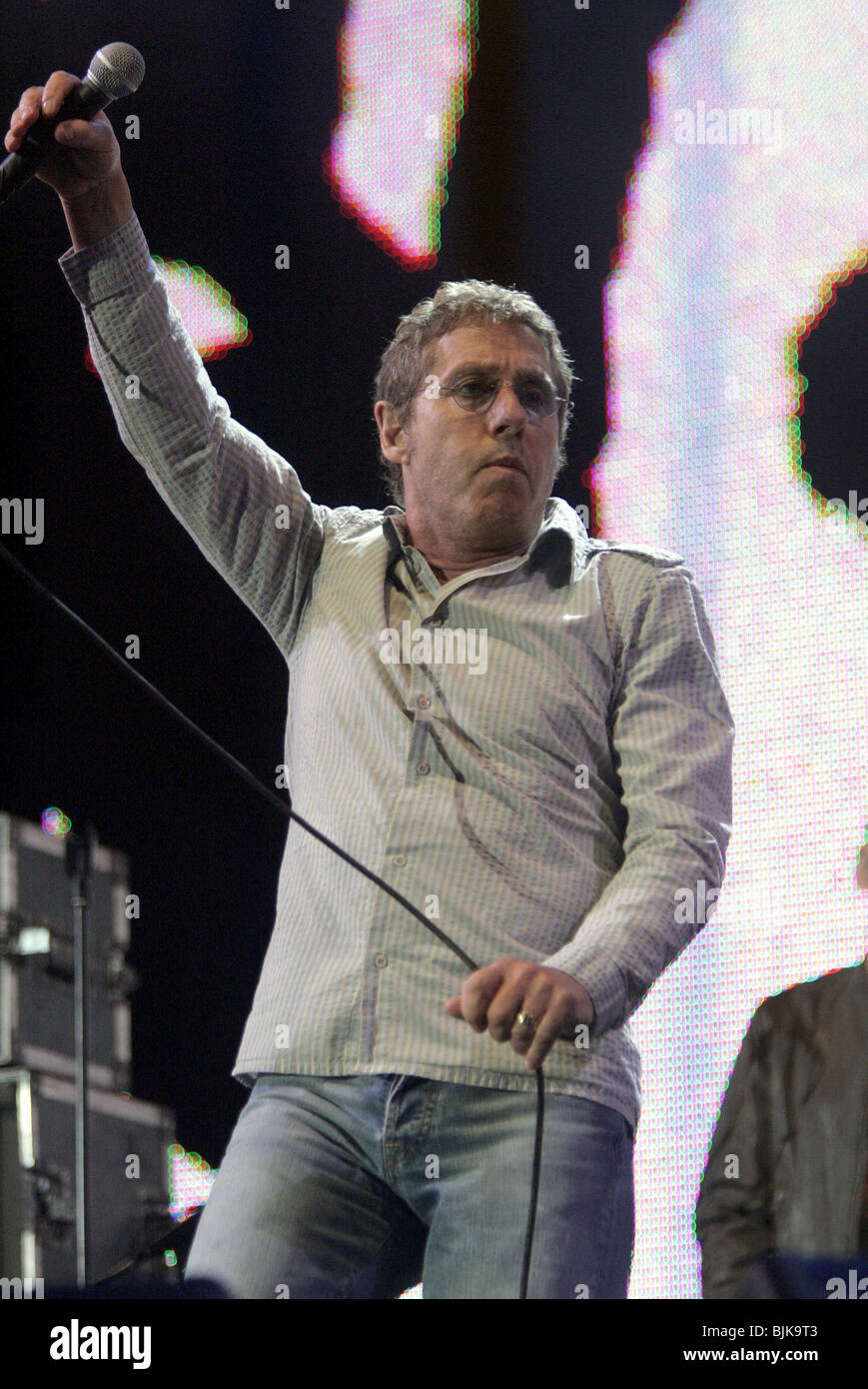ROGER DALTREY VIVRE 8 HYDE PARK Londres Angleterre 02 Juillet 2005 Banque D'Images
