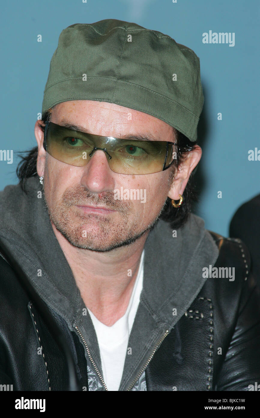 BONO G8 Edimbourg Edimbourg Ecosse 06 Juillet 2005 Banque D'Images