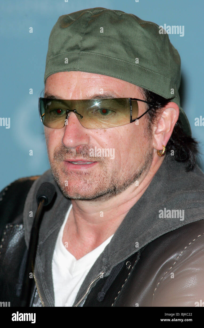 BONO G8 Edimbourg Edimbourg Ecosse 06 Juillet 2005 Banque D'Images