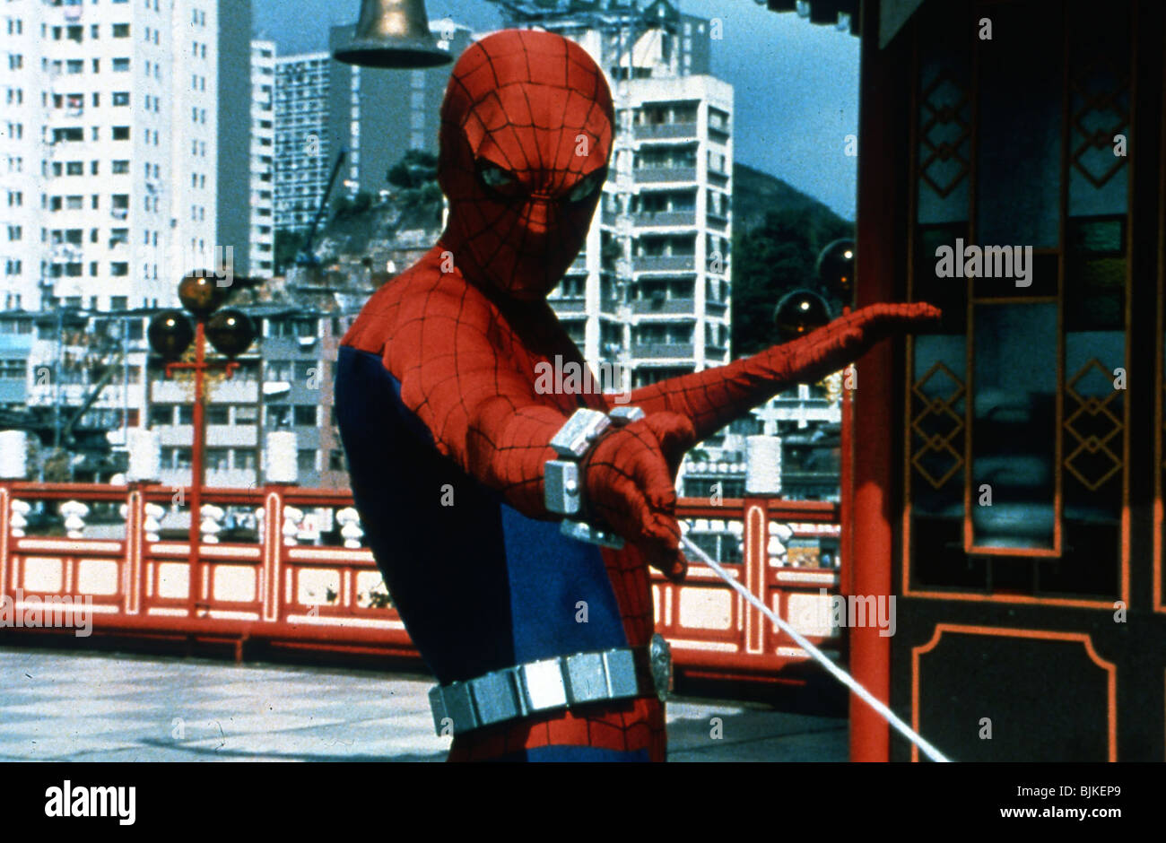 SPIDERMAN:LE DÉFI DU DRAGON (1979) NICHOLAS HAMMOND DON MCDOUGALL (DIR) 003 Banque D'Images