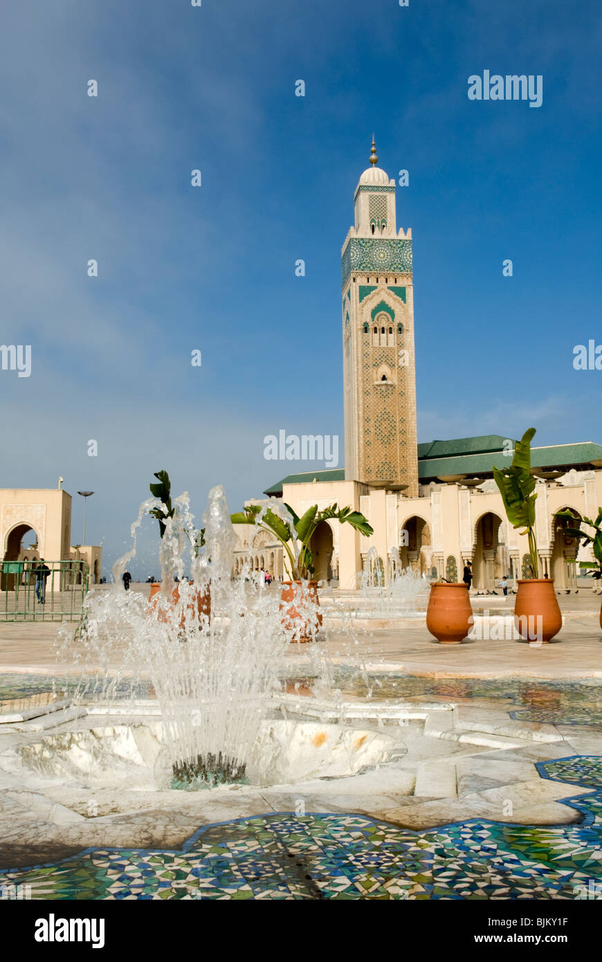 Mosquée Hassan II, Casablanca, Maroc. Banque D'Images