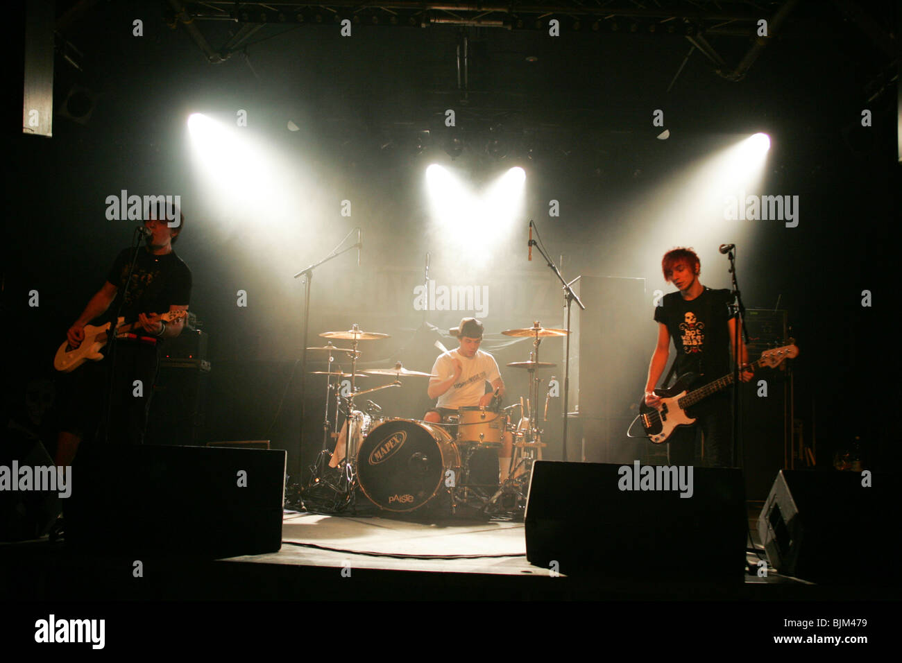 Le groupe de punk rock allemand Poopzkid Itchy vivent dans le lieu Schueuer, Lucerne, Suisse Banque D'Images