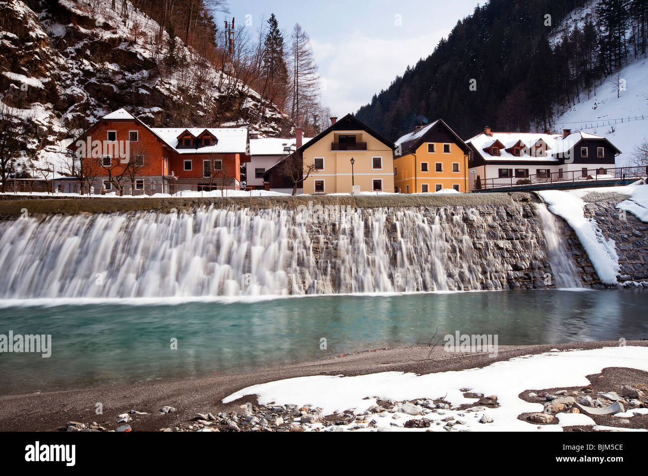 Zelezniki, Alpes slovènes Banque D'Images