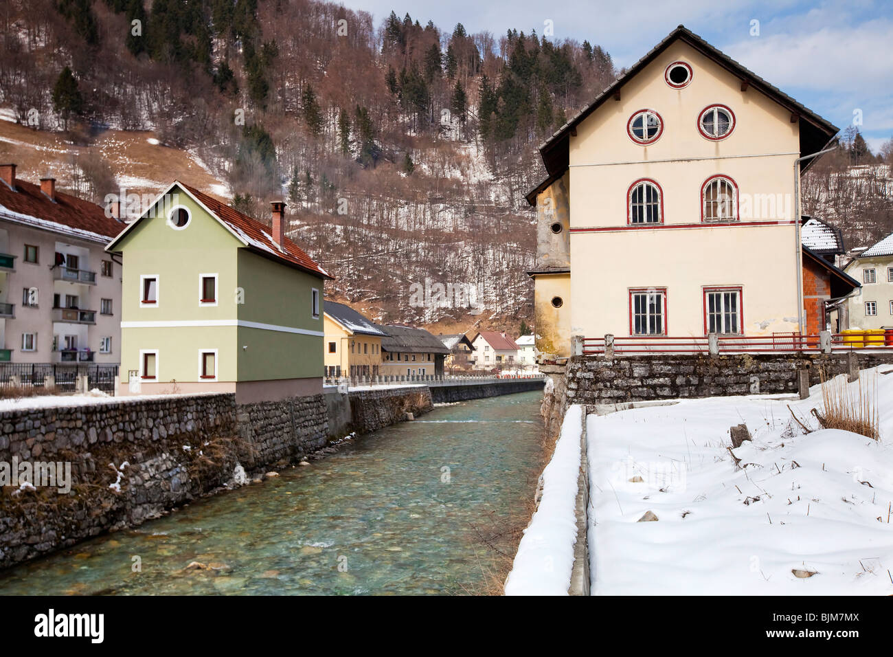 Zelezniki, Alpes slovènes Banque D'Images