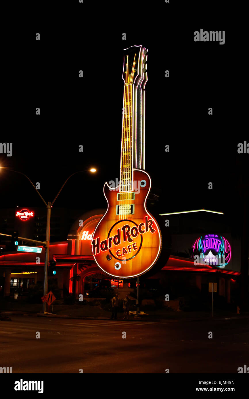 Hard Rock Cafe, Paradise Road, Las Vegas, Nevada, USA Banque D'Images