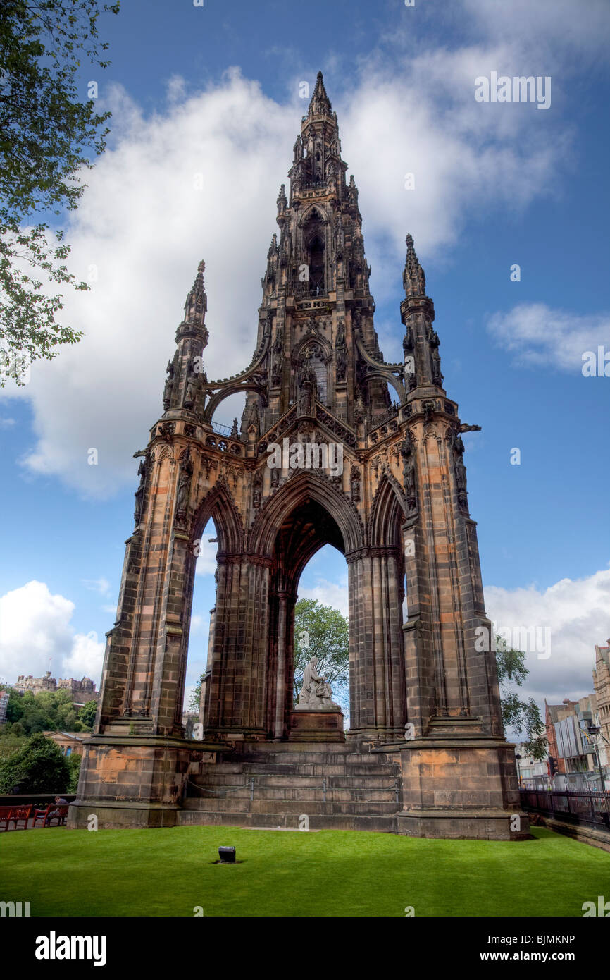 Le Scott Monument à Édimbourg, Écosse, Royaume-Uni, Europe Banque D'Images