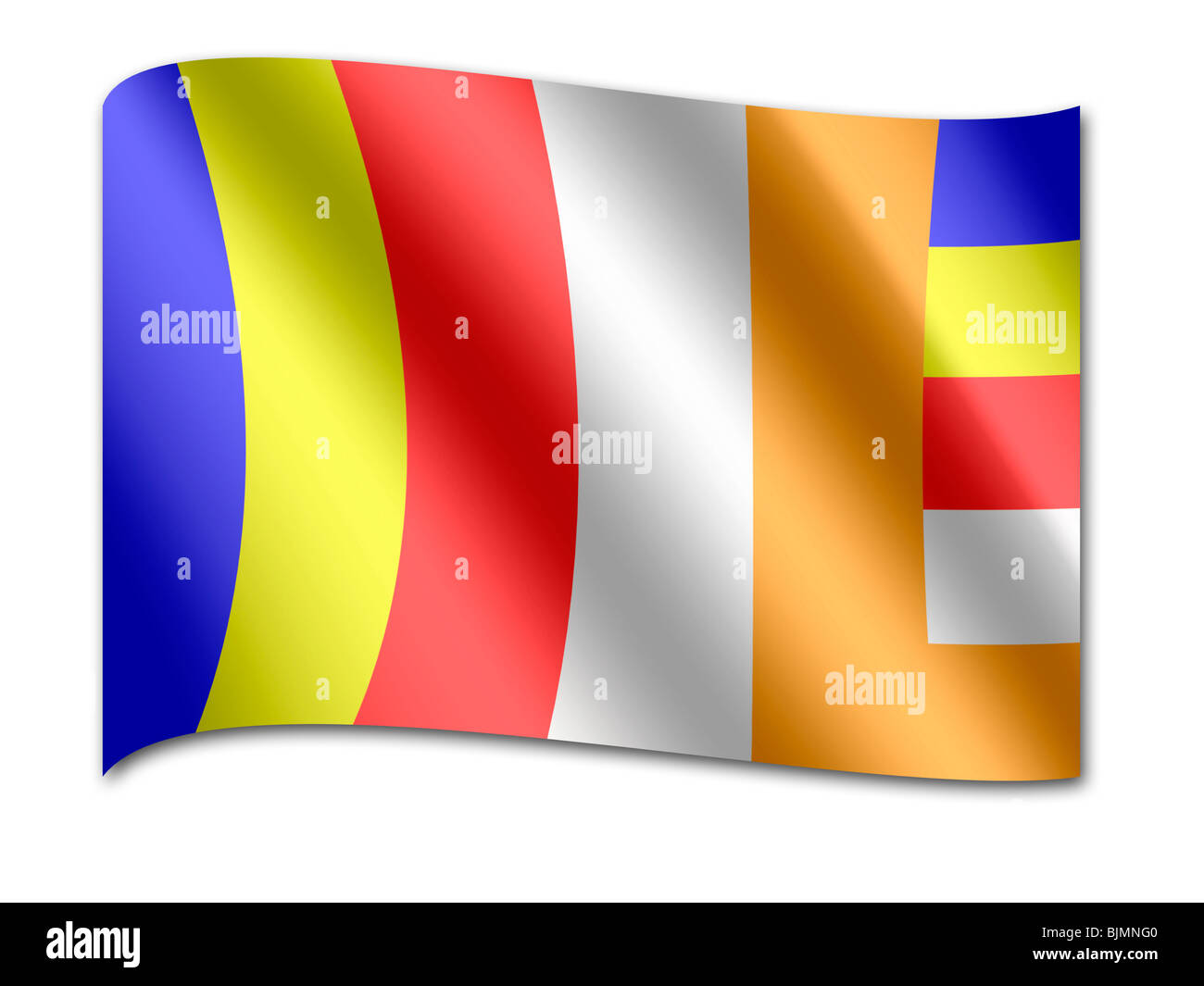 Bouddhiste • T-shirt drapeau