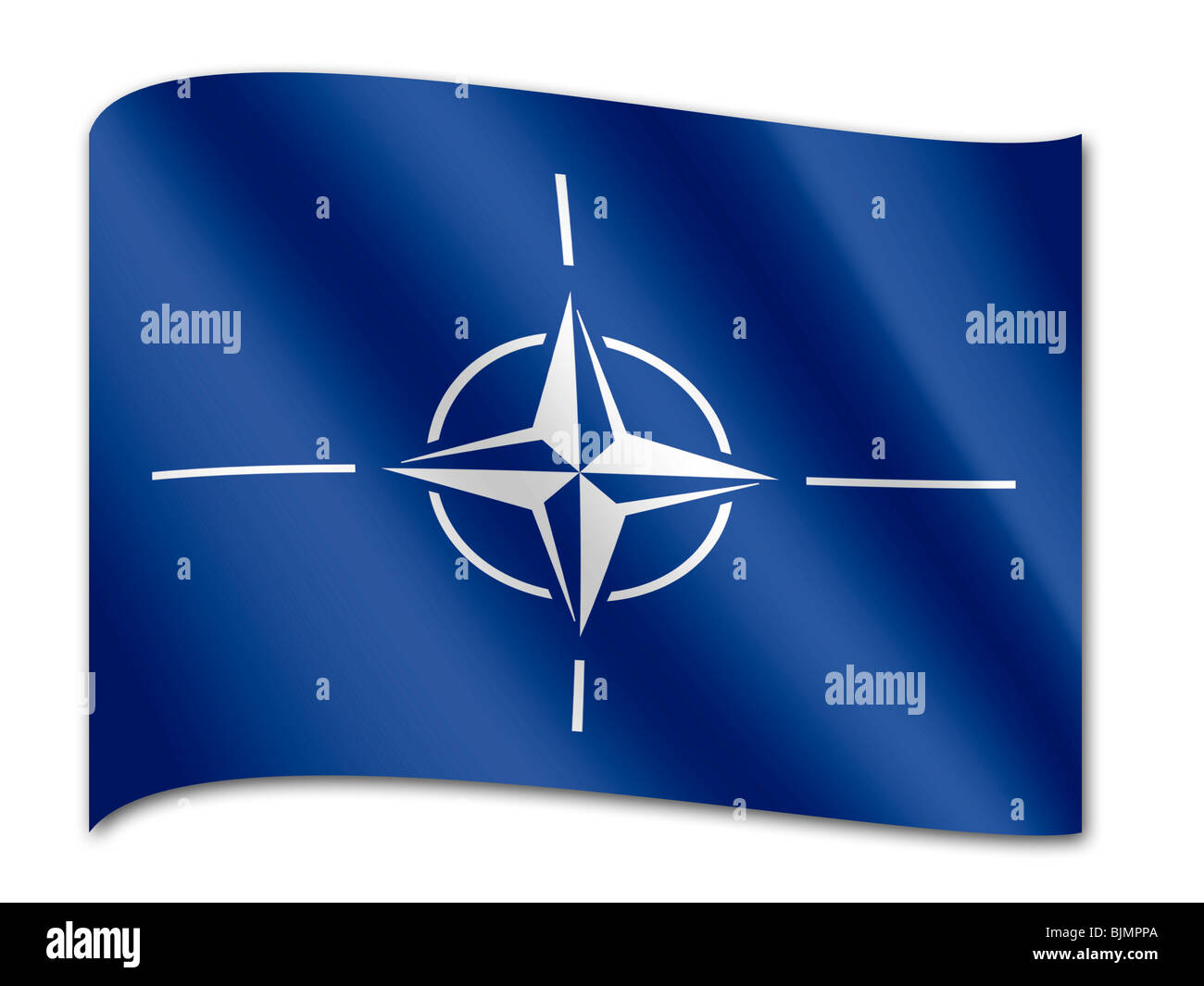 Drapeau de l'OTAN Banque D'Images