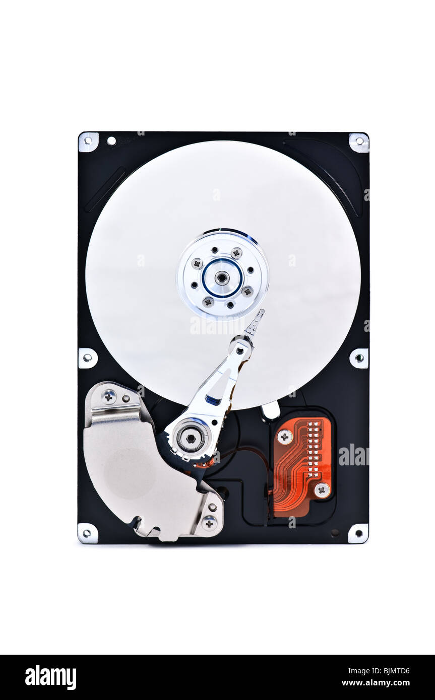 Disque dur isolated on white Banque D'Images